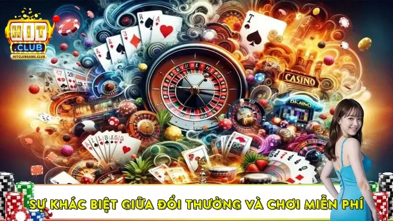 Sự khác biệt giữa game đổi thưởng và chơi miễn phí Sự khác biệt giữa game đổi thưởng và chơi miễn phí